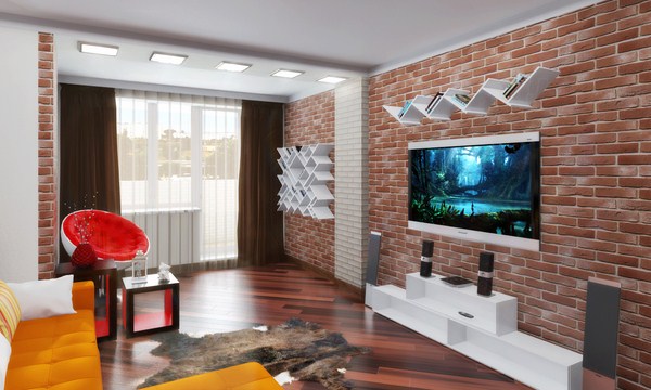 Interior moden dalam gaya loteng: gaya loteng di bahagian dalam apartmen, idea-idea foto