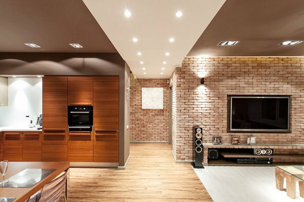 Interior moden dalam gaya loteng: gaya loteng di bahagian dalam apartmen, idea-idea foto