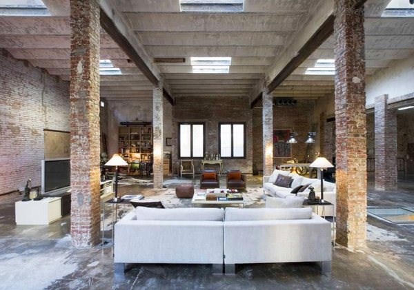 Interior moden dalam gaya loteng: gaya loteng di bahagian dalam apartmen, idea-idea foto
