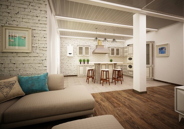 Interior moden dalam gaya loteng: gaya loteng di bahagian dalam apartmen, idea-idea foto