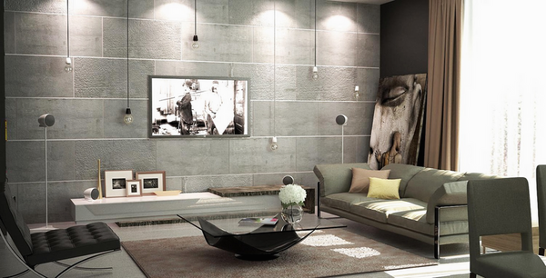 Interior moden dalam gaya loteng: gaya loteng di bahagian dalam apartmen, idea-idea foto