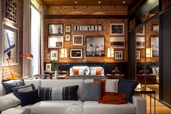 Interior moden dalam gaya loteng: gaya loteng di bahagian dalam apartmen, idea-idea foto