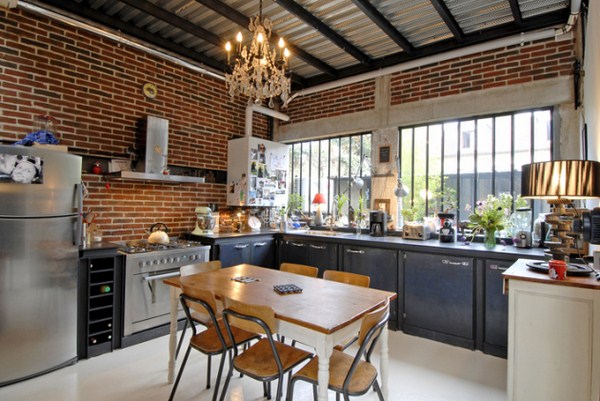 Interior moden dalam gaya loteng: gaya loteng di bahagian dalam apartmen, idea-idea foto