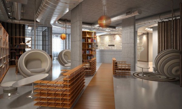Interior moden dalam gaya loteng: gaya loteng di bahagian dalam apartmen, idea-idea foto