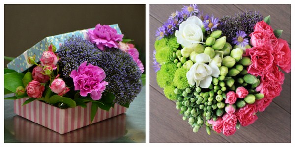 Bouquets bunga yang paling bergaya 2024-2025, gambar, trend bunga