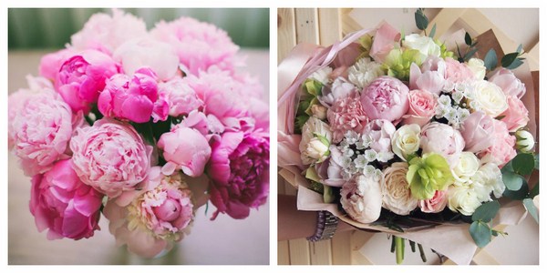 Bouquets bunga yang paling bergaya 2024-2025, gambar, trend bunga