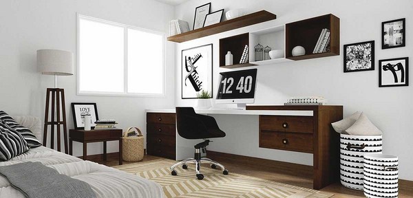 Cara menyusun ruang kerja: foto, idea-idea untuk merancang tempat kerja