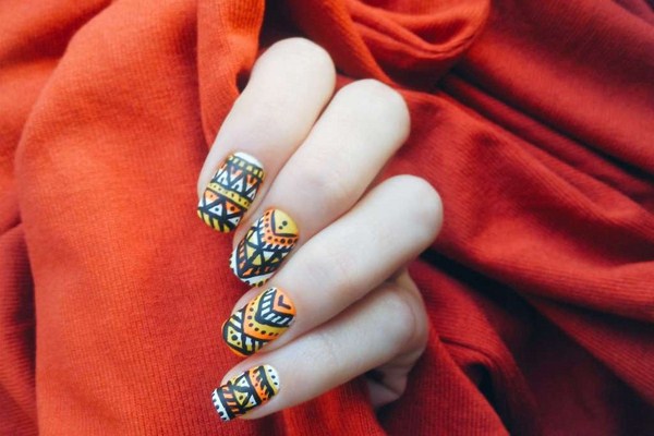 Manikur kejatuhan bergaya 2024-2025: gambar, idea-idea jatuh manicure