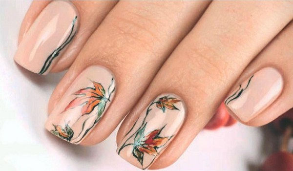 Manikur kejatuhan bergaya 2024-2025: gambar, idea-idea jatuh manicure