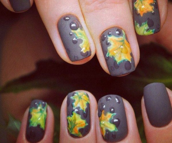 Manikur kejatuhan bergaya 2024-2025: gambar, idea-idea jatuh manicure