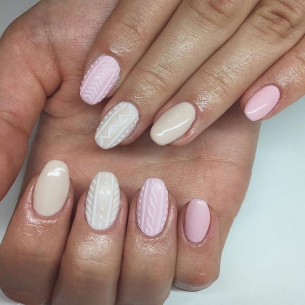 Manicure bogel cantik: gambar, berita, idea-idea manicure bogel