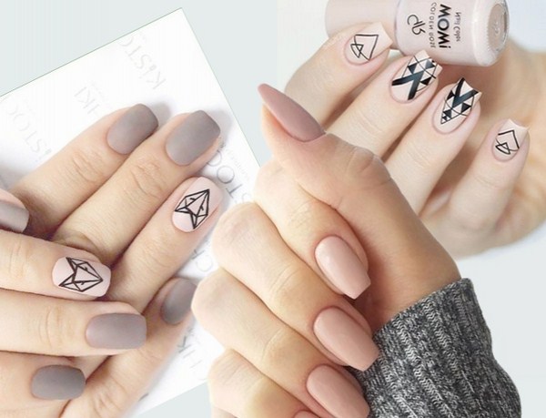 Manicure bogel cantik: gambar, berita, idea-idea manicure bogel