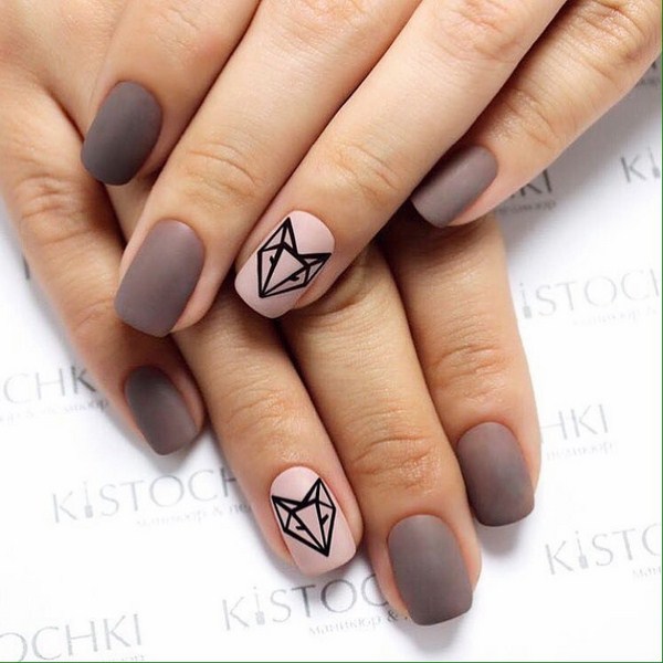 Manicure bogel cantik: gambar, berita, idea-idea manicure bogel