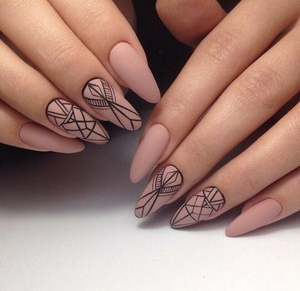 Manicure bogel cantik: gambar, berita, idea-idea manicure bogel