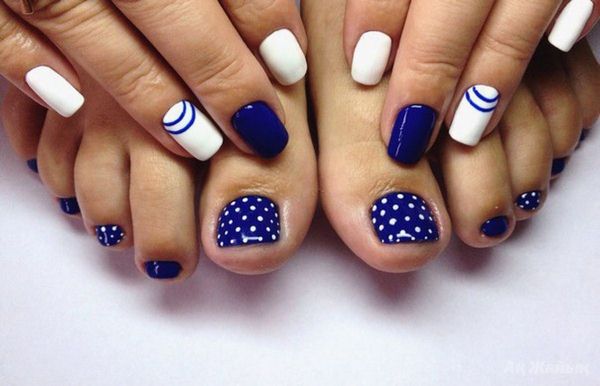 Pedicure indah 2024-2025: Reka bentuk pedikur, berita, trend - gambar