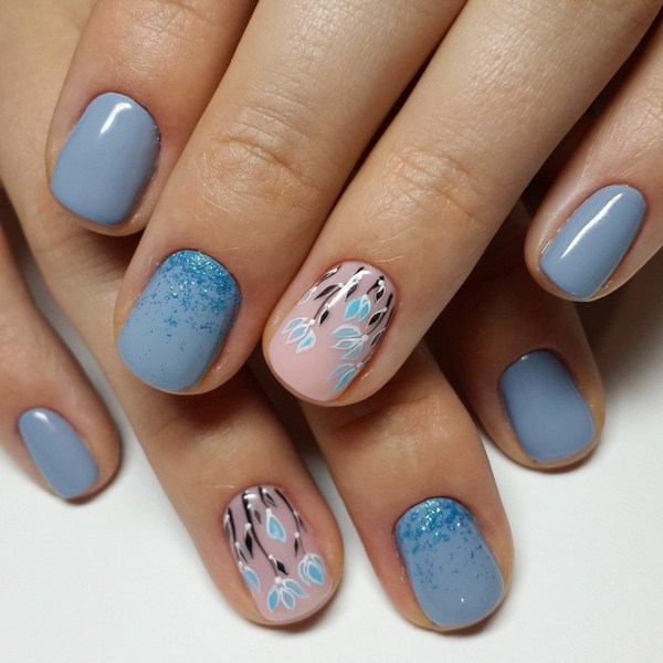 Manikur bunga yang menarik 2024-2025: gambar, idea-idea manicure dengan bunga