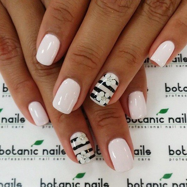 Manikur bunga yang menarik 2024-2025: gambar, idea-idea manicure dengan bunga