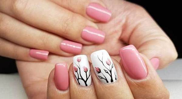 Manikur bunga yang menarik 2024-2025: gambar, idea-idea manicure dengan bunga
