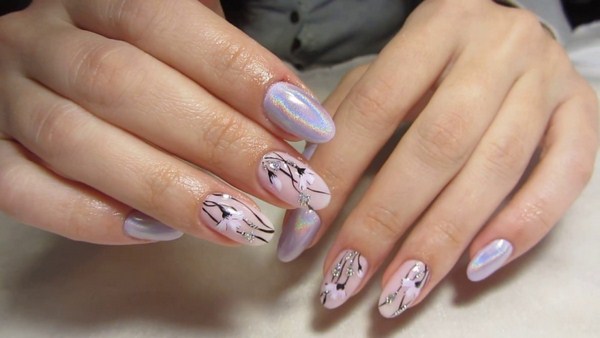 Manikur bunga yang menarik 2024-2025: gambar, idea-idea manicure dengan bunga