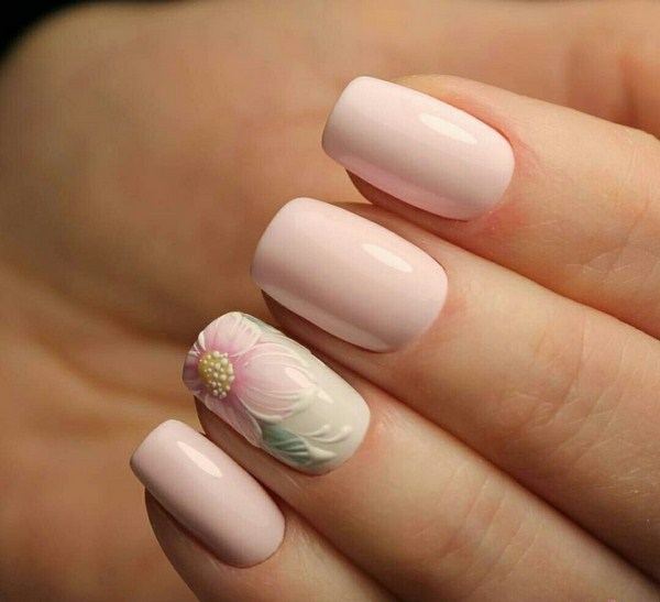 Manikur bunga yang menarik 2024-2025: gambar, idea-idea manicure dengan bunga