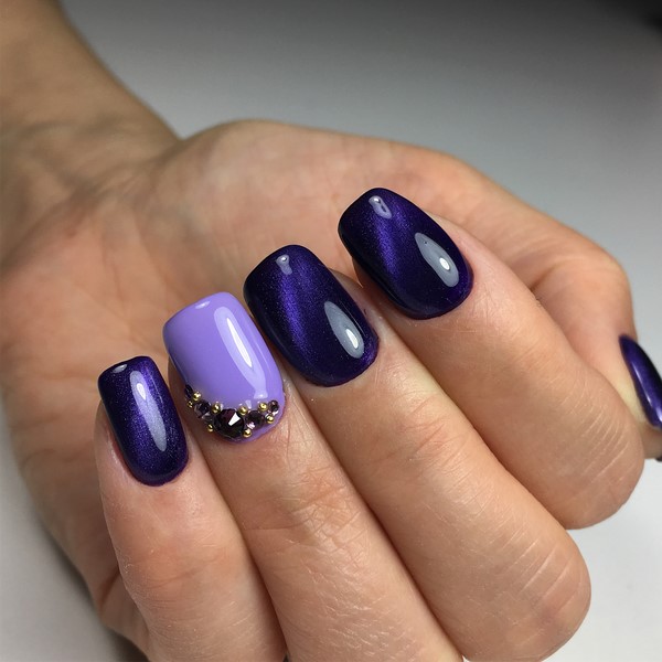 Manicure mata kucing misterius 2024-2025: idea reka bentuk kuku