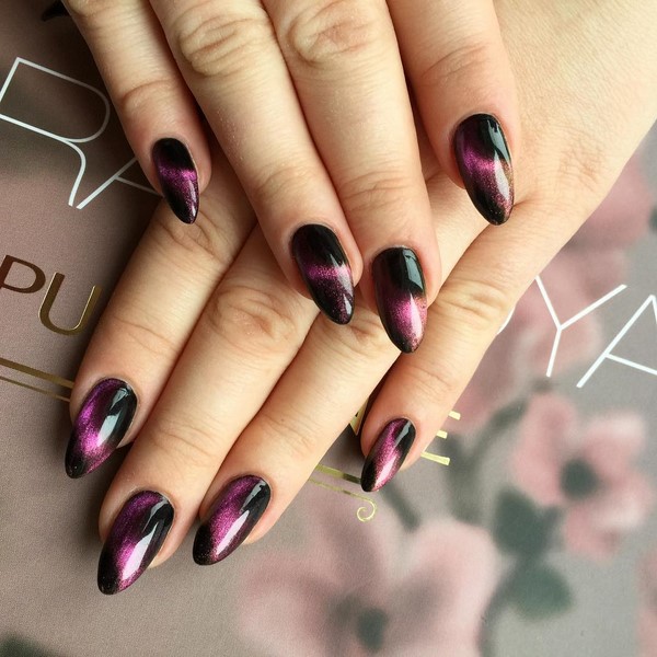 Manicure mata kucing misterius 2024-2025: idea reka bentuk kuku