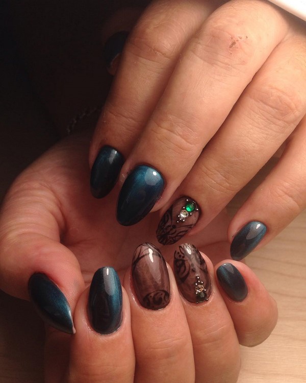 Manicure mata kucing misterius 2024-2025: idea reka bentuk kuku