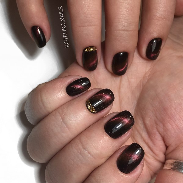 Manicure mata kucing misterius 2024-2025: idea reka bentuk kuku