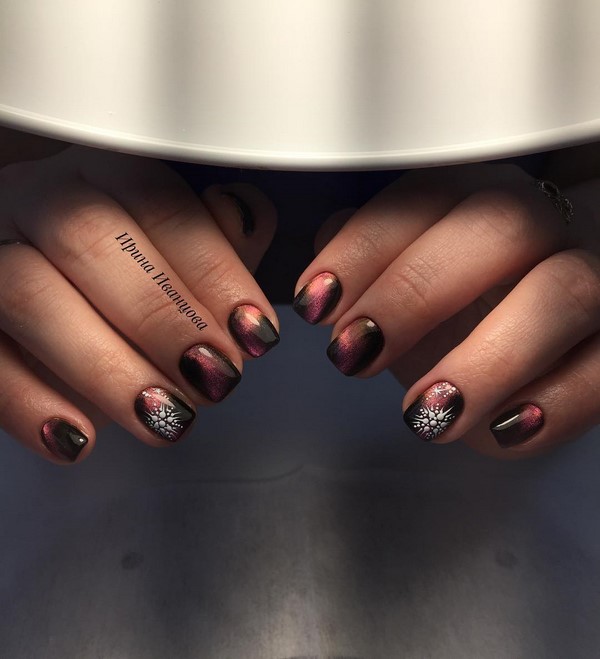 Manicure mata kucing misterius 2024-2025: idea reka bentuk kuku