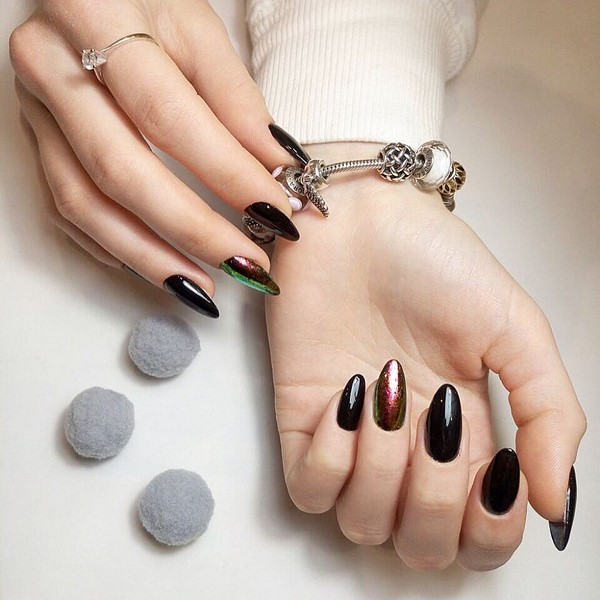 Manicure mata kucing misterius 2024-2025: idea reka bentuk kuku