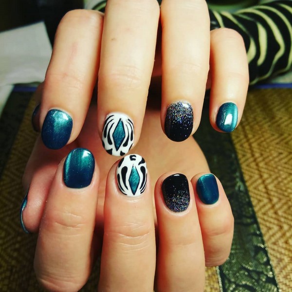 Manicure mata kucing misterius 2024-2025: idea reka bentuk kuku