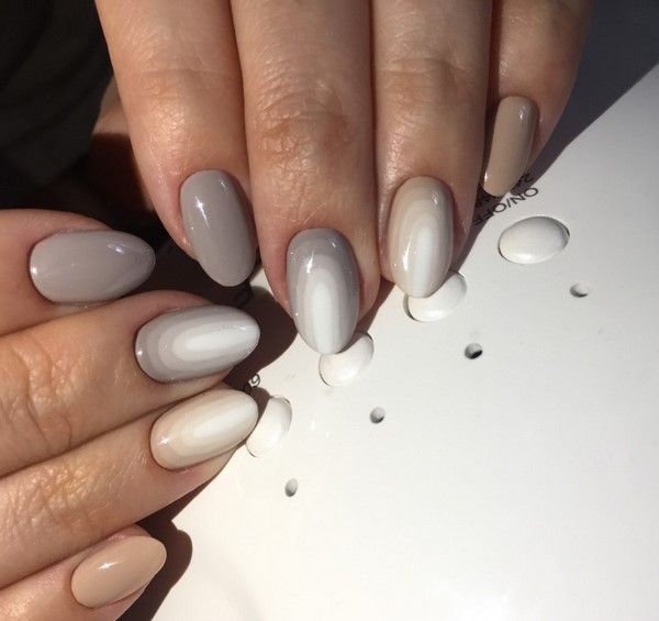 Manicure yang indah untuk kuku berbentuk almond 2024-2025: foto