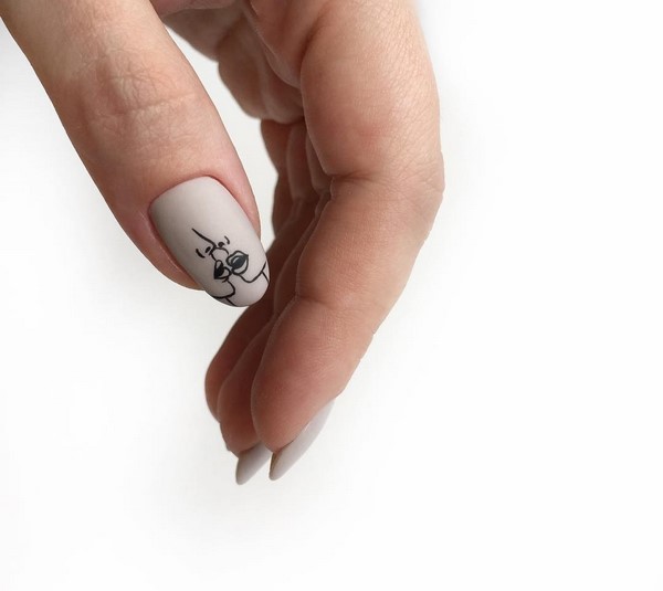 Manicure yang indah untuk kuku berbentuk almond 2024-2025: foto