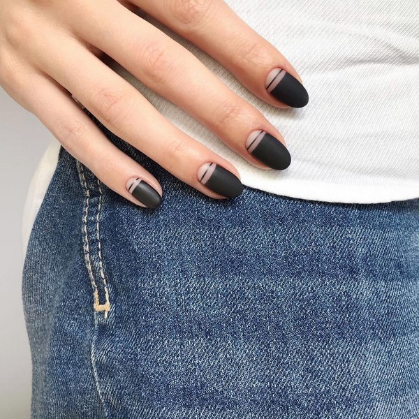 Manicure yang indah untuk kuku berbentuk almond 2024-2025: foto