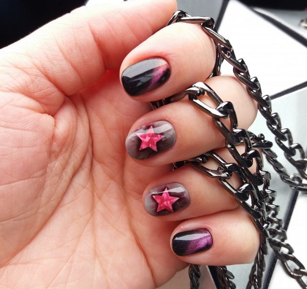 Manicure mata kucing misterius 2024-2025: idea reka bentuk kuku