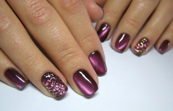 Manicure mata kucing misterius 2024-2025: idea reka bentuk kuku