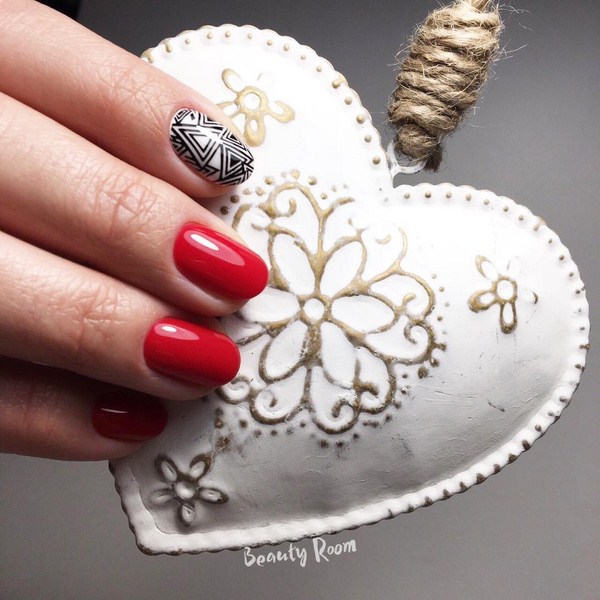 Manicure Tahun Baru Brilian 2024: contoh foto