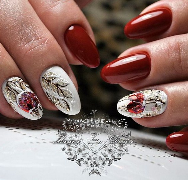 Manicure Tahun Baru Brilian 2024: contoh foto