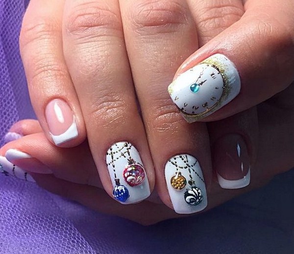 Manicure Tahun Baru Brilian 2024: contoh foto