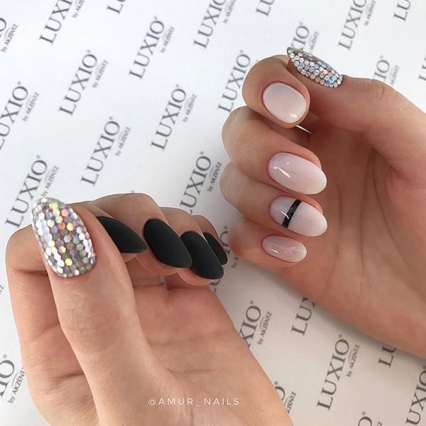 Reka bentuk kuku bergemerlapan perhiasan 2024-2025: manicure yang paling bergaya dalam foto
