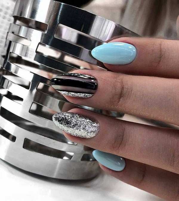 Reka bentuk kuku bergemerlapan perhiasan 2024-2025: manicure yang paling bergaya dalam foto