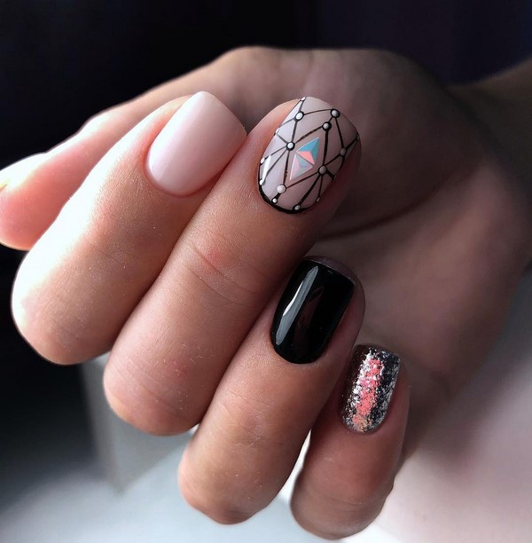 Reka bentuk kuku bergemerlapan perhiasan 2024-2025: manicure yang paling bergaya dalam foto