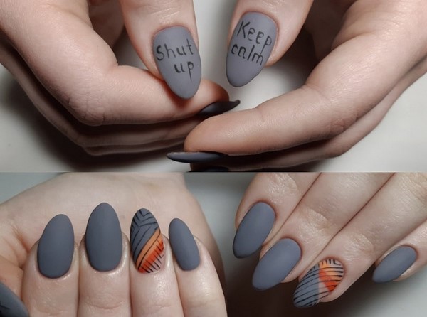 Manicure gelap bergaya 2024-2025 - trend terbaik dalam foto