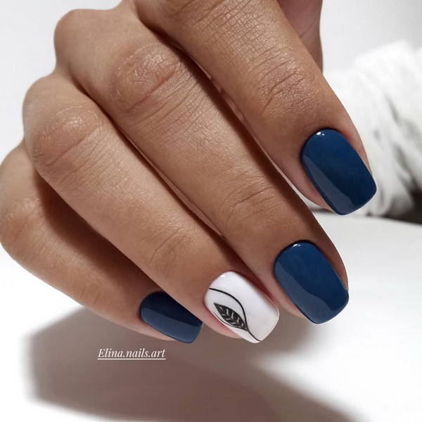 Manicure gelap bergaya 2024-2025 - trend terbaik dalam foto