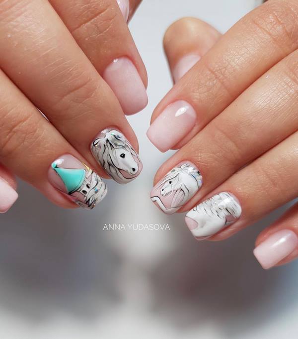 Menawan manicure lembut 2024-2025 - idea yang paling indah untuk reka bentuk lembut marigolds