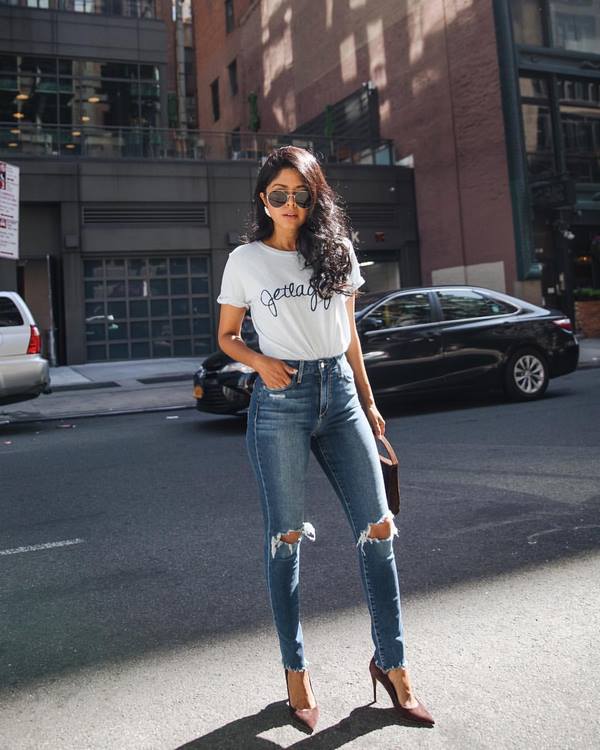 Jeans wanita bergaya baru: model dan gaya terbaik musim ini 2024-2025