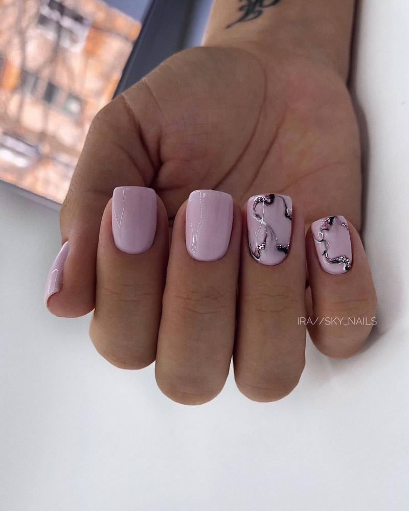 Idea kreatif untuk manicure marmar 2024-2025: berita reka bentuk segar
