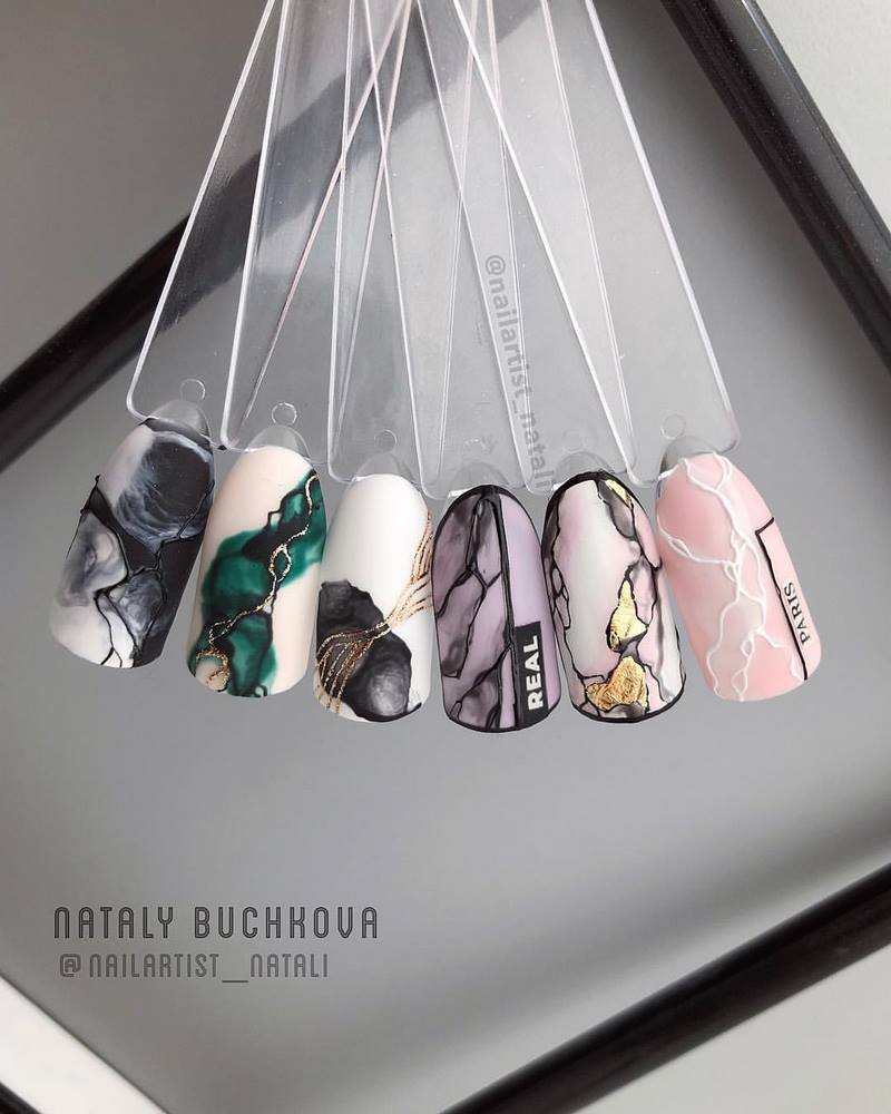 Idea kreatif untuk manicure marmar 2024-2025: berita reka bentuk segar