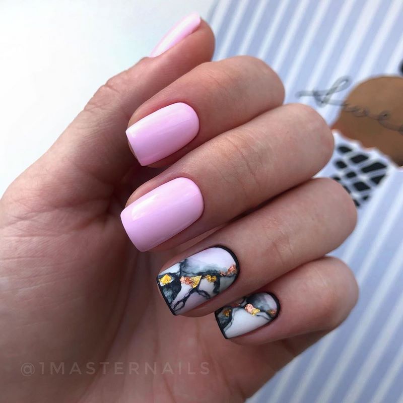 Idea kreatif untuk manicure marmar 2024-2025: berita reka bentuk segar